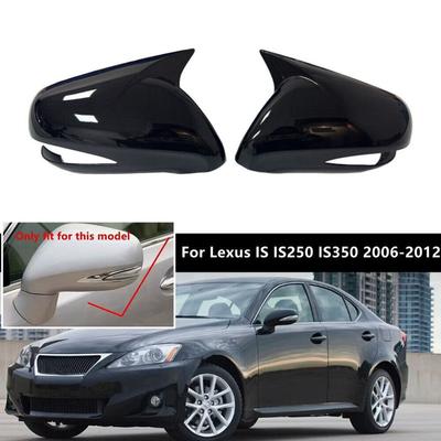 Для Lexus IS350 IS250 ES350 2008-2012 с левым рулем Автомобильная наклейка Крышка зеркала заднего вида Бокового зеркала Колпачок крыла Накладка на внешнюю дверь Задний вид ABS