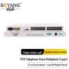 BOYANG E1 To 10-Channel Magneto + 1-Port 100M Ethernet PCM Multiplexer