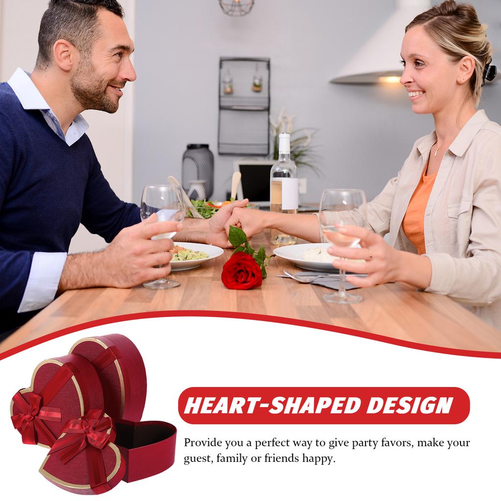 3 шт. Подарочная коробка Красные коробки с крышками для упаковки подарков Цветочные роскошные духи