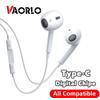 VAORLO Наушники с цифровым чипом Type-C, совместимые с HD-микрофоном для Samsung Xiaomi Huawei, гарнитура с интерфейсом Type-C