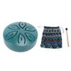 Miniature Steel Tongue Drum 3 Inch 6 Notes Rain Drum Percussion Instrument for Outside Garden Dark
