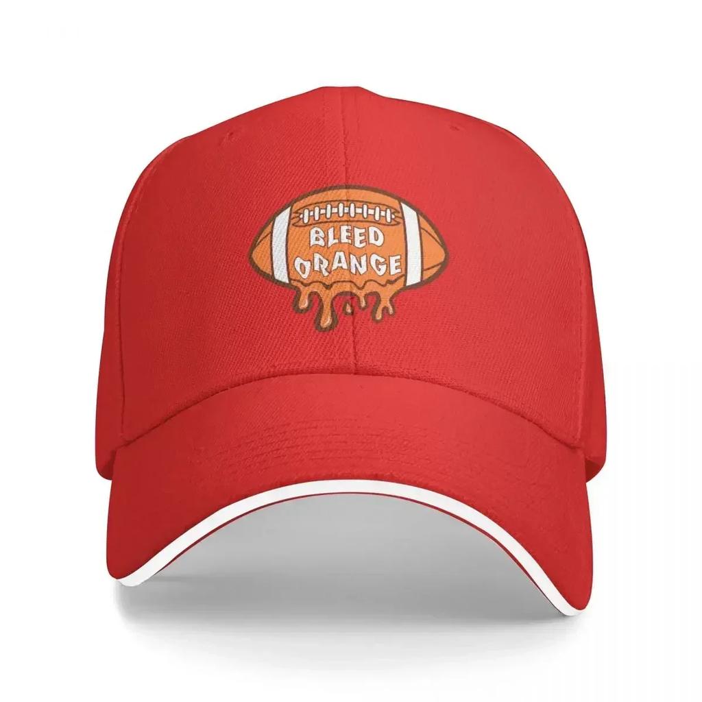 Drip football orange Baseball Cap sun caps derby hat Wild Ball Hat Beach Bag Boy Womens