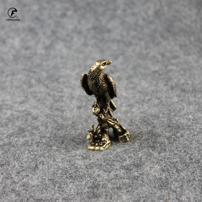 Античные Бронзовые Украшения Настольное Украшение Миниатюрные Фигурки Орла Статуэтка Орла из Чистой Меди Домашние Украшения Поделки Коллекция