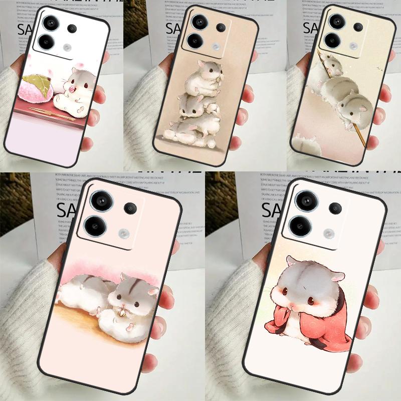 Чехол Hamsters для Xiaomi Redmi Note 13 12 10 8 9 11 Pro 12S 10S 11S Redmi 13C 10A 10C 9C 12C Cover