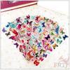 8Sheets/set Cartoon Butterfly  Rewards Sticker Puffy Bubble Toys Stickers