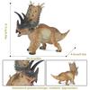 Pentaceratops Figurine Realistic Dinosaur Model Sculpture Desktop Decoration Kids Educational Dino Toy Toddlers Boys Birthday Gift