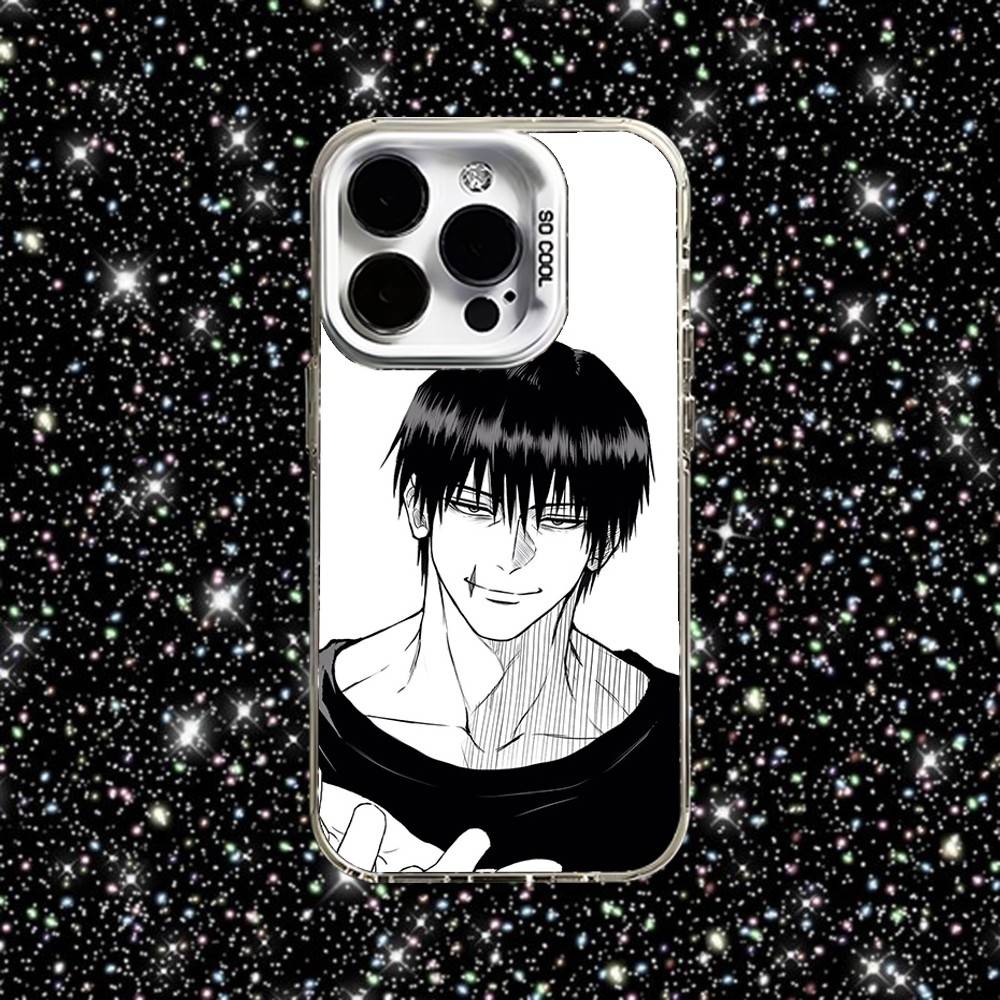 Чехол для телефона Toji Jujutsu Kaisen Fushiguro для iPhone 16,15,14,13,12,11,Pro,XS,Max,Plus,Mini,SE Белый Конфетный Матовый Ударопрочный Чехол