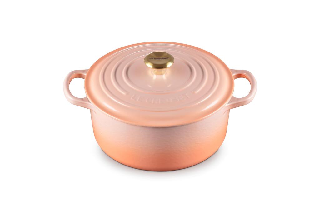 Литая эмалированная кастрюля Le Creuset Signature Cocotte Ronde 22 см, совместимая с газовой духовкой IH, японская [Авторизованный продукт]