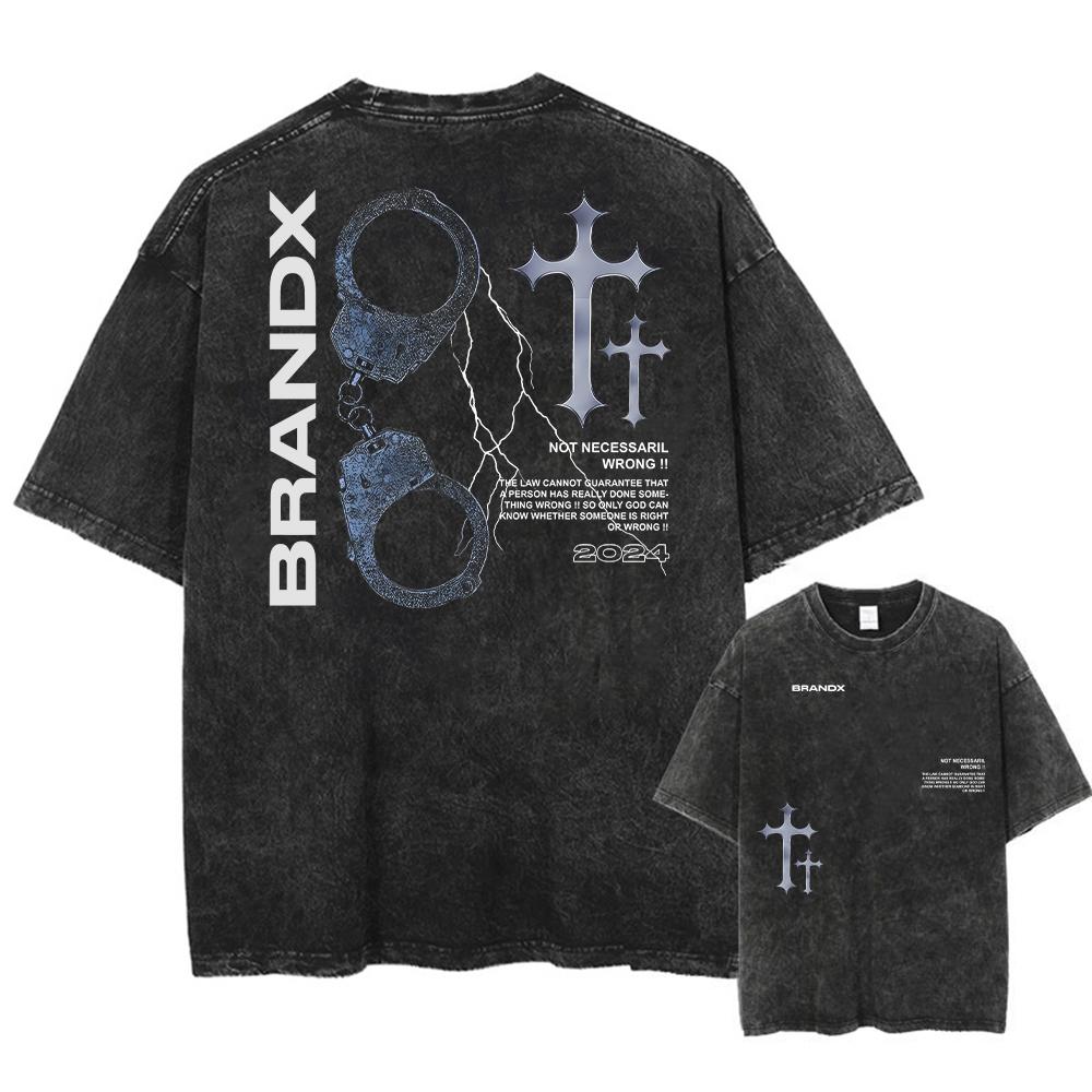 Женская винтажная хлопковая футболка из стираного хлопка, футболки Харадзюку, готическая уличная одежда, мягкие футболки для девушек, свободные модные принтованные топы, унисекс