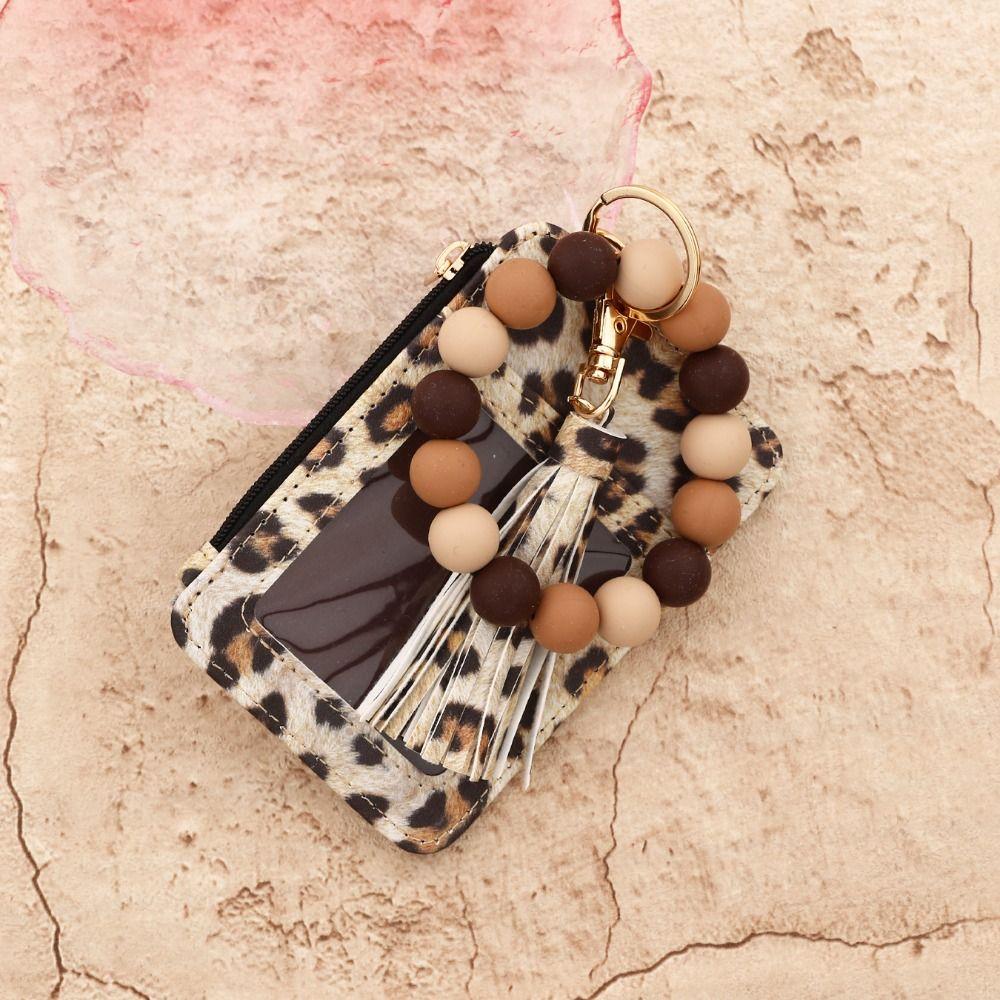 Браслет-брелок из искусственной кожи, держатель для карт, богемный стиль, нарукавная повязка, визитница, брелок для ключей, для повседневного использования