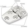 Boat Marine Short Side Door Stamp Hinge Hardware 316 Stainless Steel Boat Parts Accessories Marine Hardware