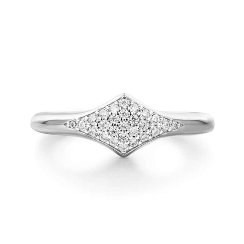 ANIA HAIE Pave Sparkle 925 Silver Ring R061-05H