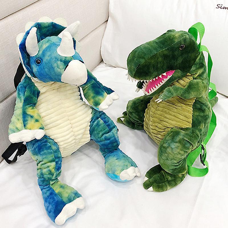 Simulation Dinosaur Backpack Cute Animal Cartoon Plush School Bag Children Toy Kid Gift