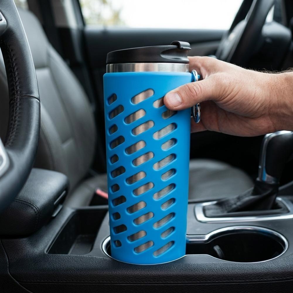 Flexible Stretchable Bottle Cover Multi Color Optional Water Bottle Sleeve Office