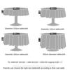 Однотонная однотонная скатерть, большая круглая скатерть для стола, банкета, свадьбы, круглого стола в отеле