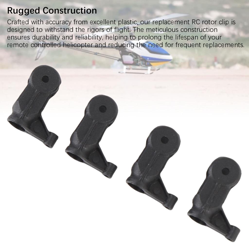 4PCS RC Rotor Clips Plastic Exquisite Workmanship RC Helicopter Rotor Clip Replacement for K170