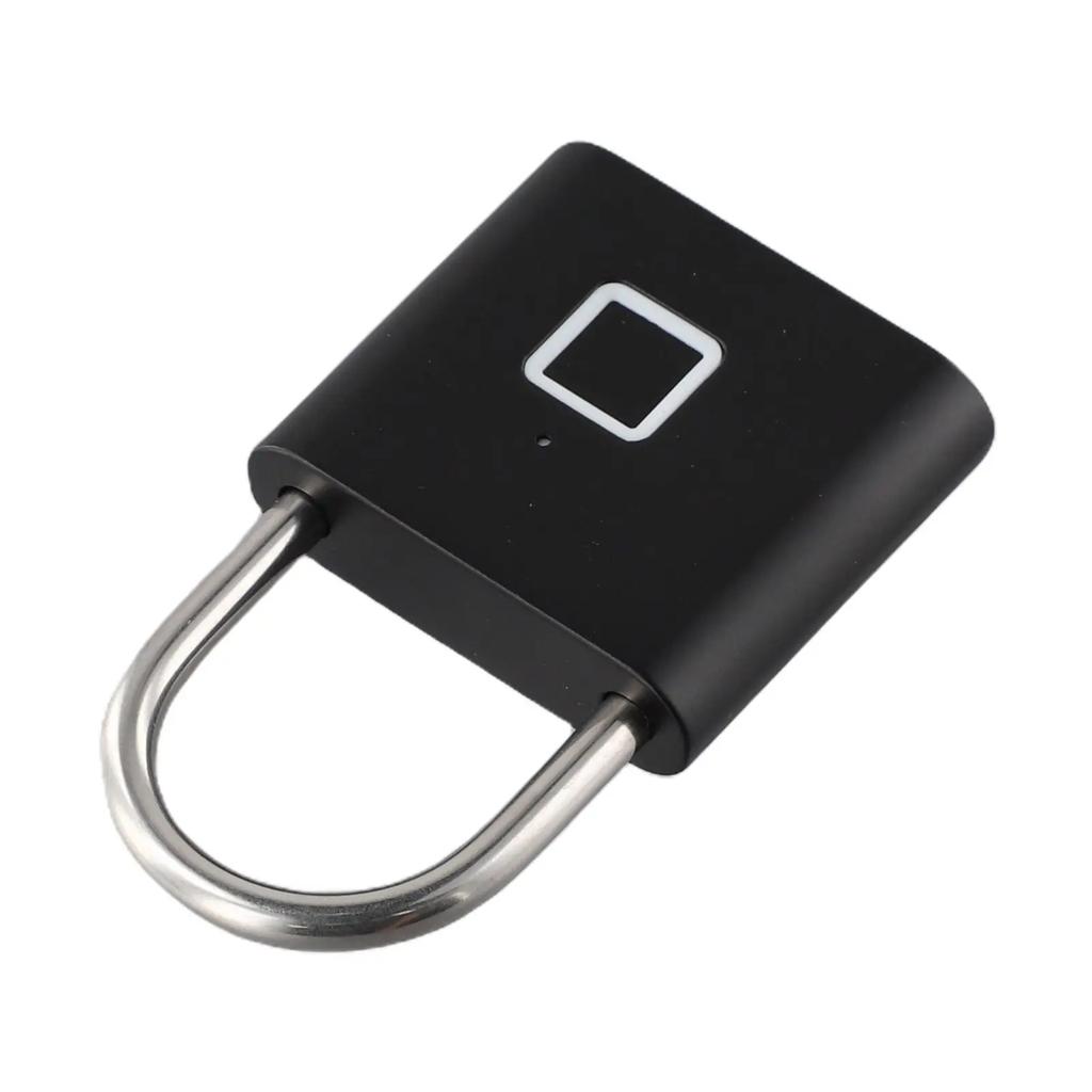 Умный замок с датчиком отпечатков пальцев с USB-подзарядкой, водонепроницаемый дизайн, идеально подходит для защиты велосипедов и туристического снаряжения.