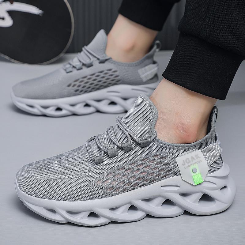 Мужская обувь большого размера, легкая, дышащая сетчатая обувь, мужские кроссовки, беговые кроссовки, теннис, спорт, мужская обувь