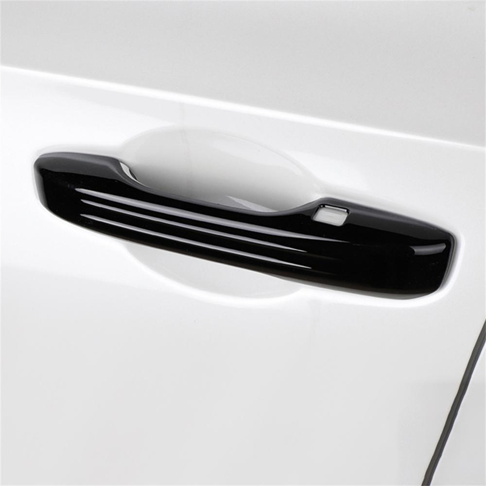 4xHigh Quality Gloss Black Smart Door Handle Cover Trim For Honda Civic 11th 202