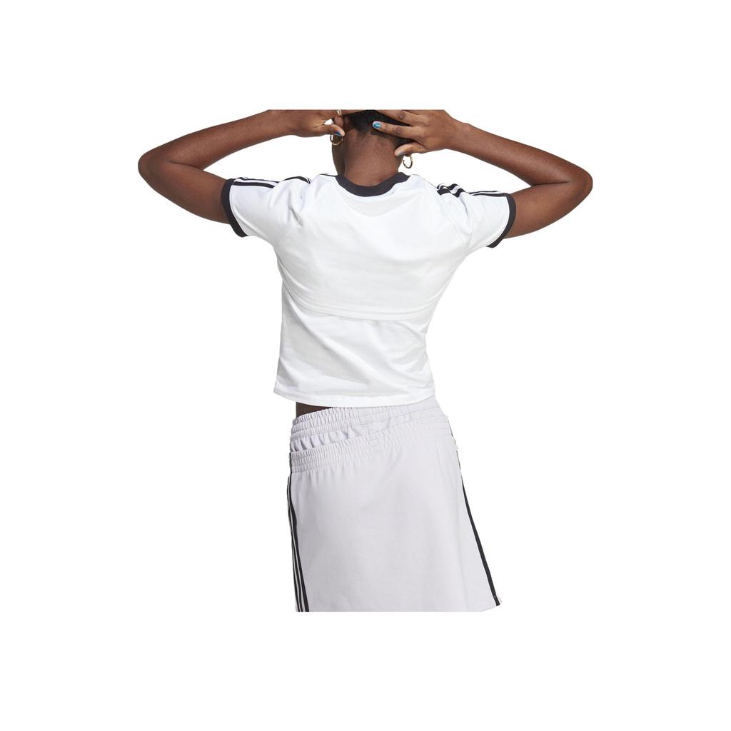 Adidas Originals Trefoil Layered Stripe Tank Top Women Tops White IC8808