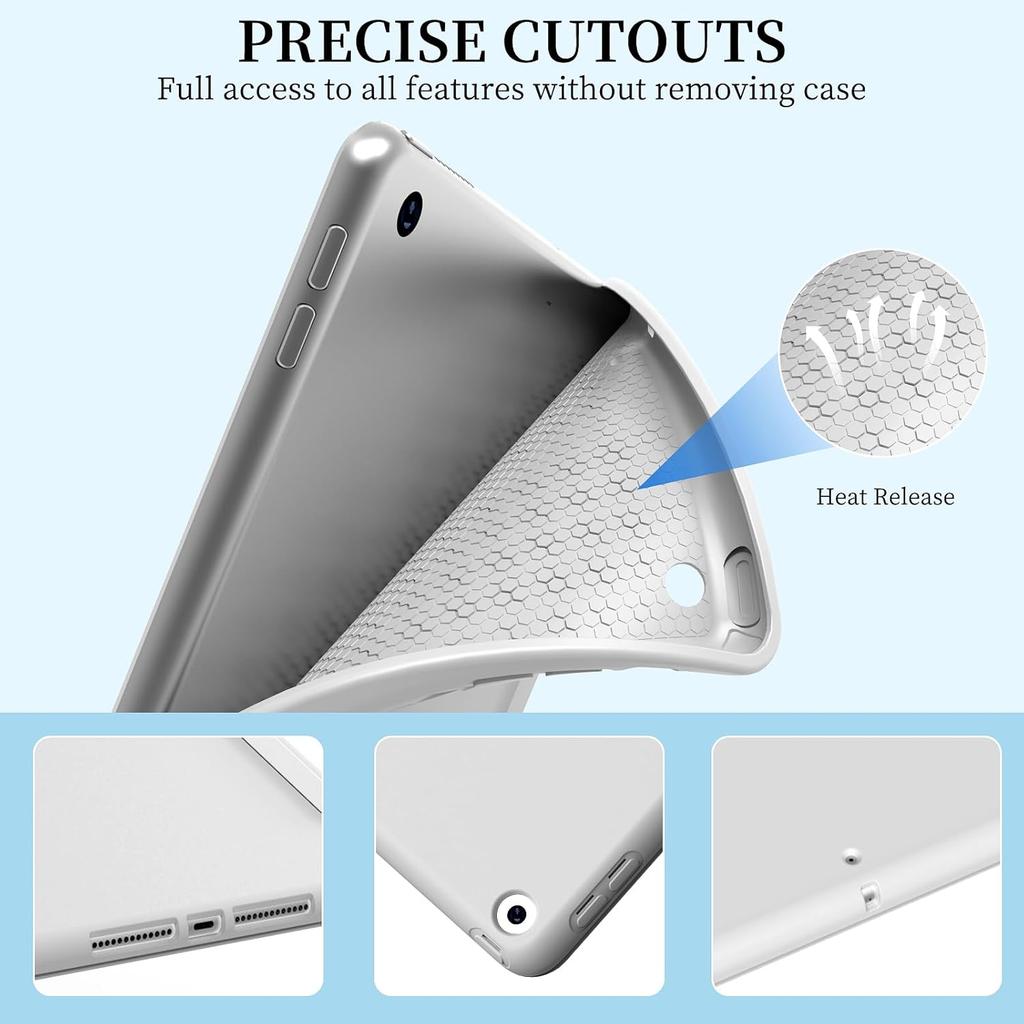 For Samsung Galaxy Tab S10/S10 FE 11'' 10.9'' SM-X720 SM-X520 Tri-fold Flip Case Magnetic Stand PU Leather Protective Cover