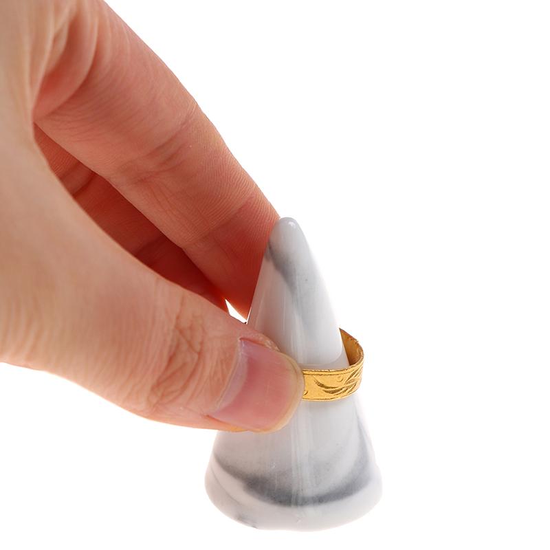 Подставка для кольца, поднос для хранения керамических ювелирных изделий, держатель для колец с конусом на палец, ремесло