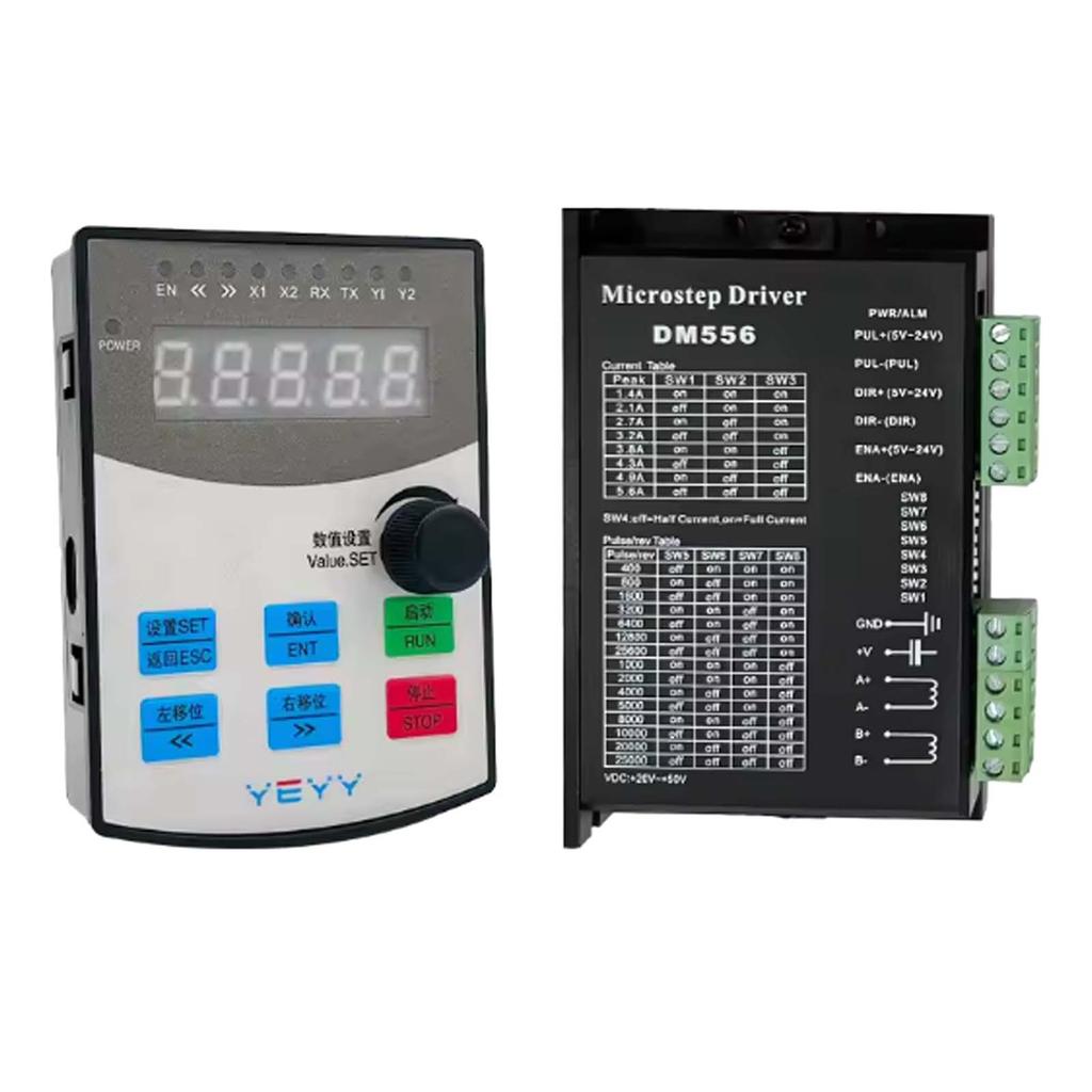Stepper Motor Controller Single Axis Servo Motor Forward and Reverse Positioning Angle Number of Turns Controller Knob Speed