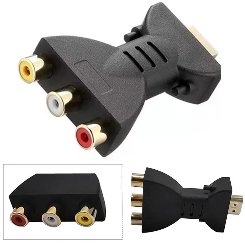 Кабель-адаптер HD HDMI к AV 3RCA Конвертер HDMI к аудио-видео адаптеру AV Компонентный конвертер AV к HDMI-совместимому Для HDTV DVD