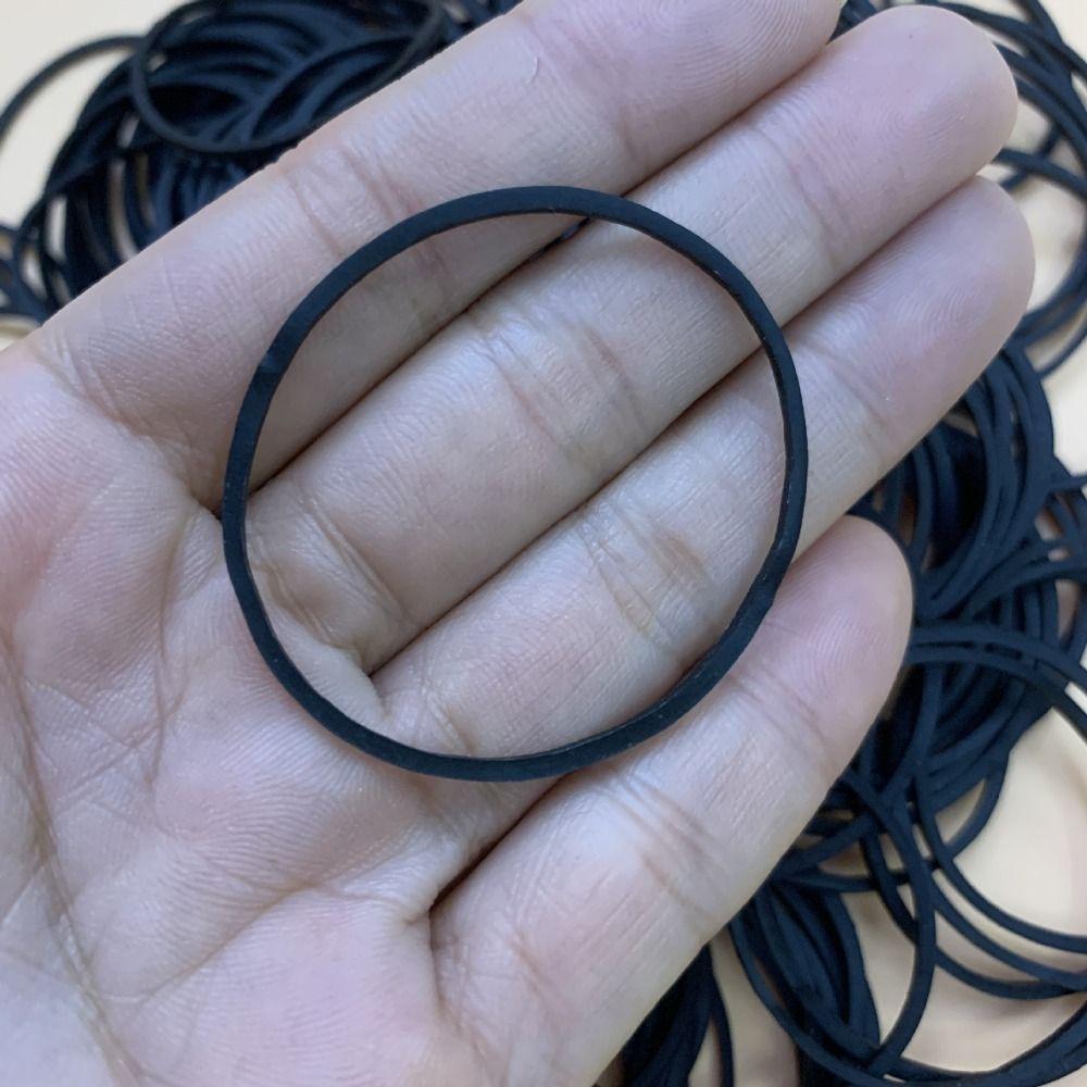 300pcs Small Elastic Band Black Soft Elastic Bands Strong Rubber Bands Office