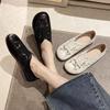 2025 Summer New Retro Soft-soled Women's Single Shoes Bag Head Fisherman Shoes Mesh Hollowed Out One Pedal Doudou Mother Shoes