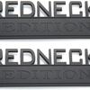 2 шт. автомобильная эмблема Redneck Edition, хромированный значок, 3D наклейка, наклейка, совместимая с F-150 F250 F350 Silverado 1500 (Красный/черный)
