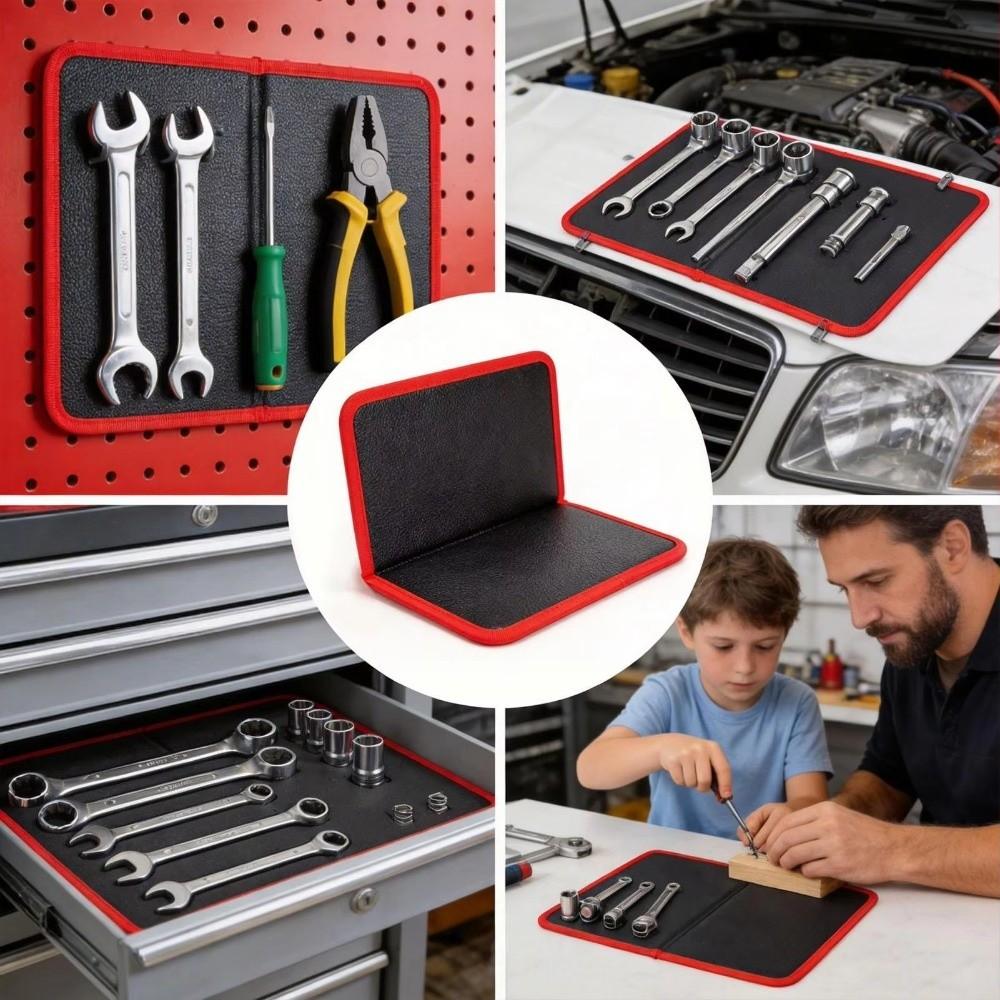 Strong Magnet Magnetic Tool Mat Double Sided Folding Magnetic Tool Storage Pad Car Garage