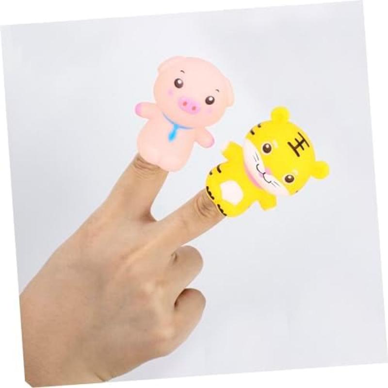 5-Piece Animal Finger Puppets Set, High-Quality Interactive Hand Puppets for Creative Play, Early Education, Motor Skills & Social Interaction