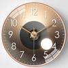 8-inch 20cm Internet Celebrity Light and Shadow Clock Wall Clock Living Room Home Decoration Silent Clock Creative Quartz Clock