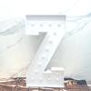 1PC 92CM White Light 3D KT Board Letters Sign-26 Letters & Symbols,Snap-Fit+Stand, for Roman Numerals (XIV/XV/XVI) for Birthday, Anniversary Decor