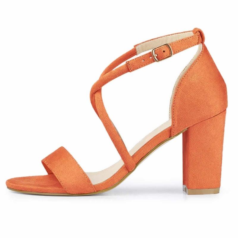 Женские сандалии с открытым носком и пряжкой, на массивном каблуке, платье, вечерние, свадебные, пикантные женские туфли