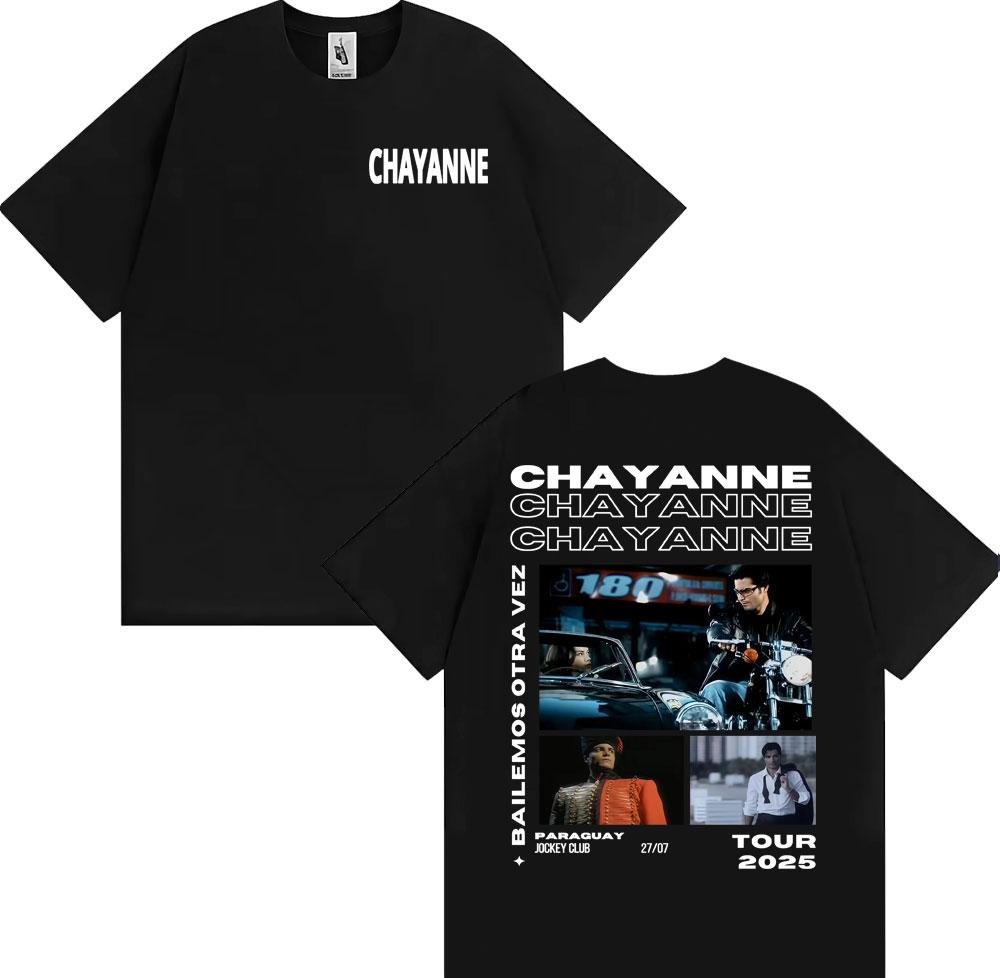 Singer Chayanne Bailemos Otra Vez 2025 Tour T Shirt Unisex Women Cotton Casual Short Sleeve Tshirts Fashion Hip Hop Retro Tshirt