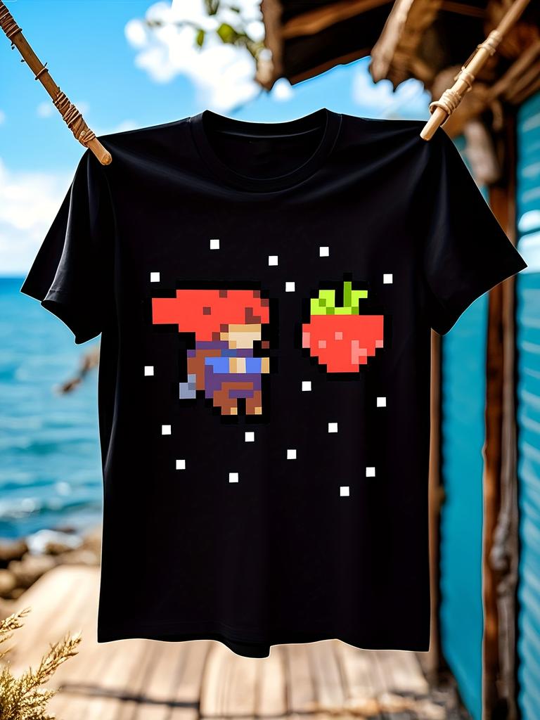 Celeste Anime Graphic Tshirt Graphic Tshirt - Retro Pixel...