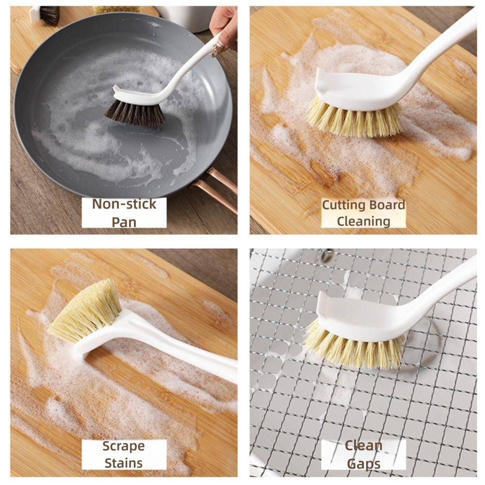 Long Handle Kitchen Brush Oil-proof Utensils Cleaning Brush Pots Pans Utensils Cleaning