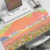 Orange Sunset Lake Blossom Landscape Mouse Pad Waterproof NonSlip Warm Tone Art Large Gaming Desk Mat Nature Scenery