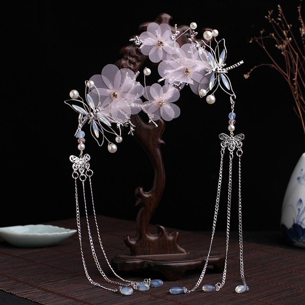 Аксессуары для волос Элегантная стрекоза ХАНФУ Китайские традиционные заколки для волос Кисточка Шпилька Головной убор