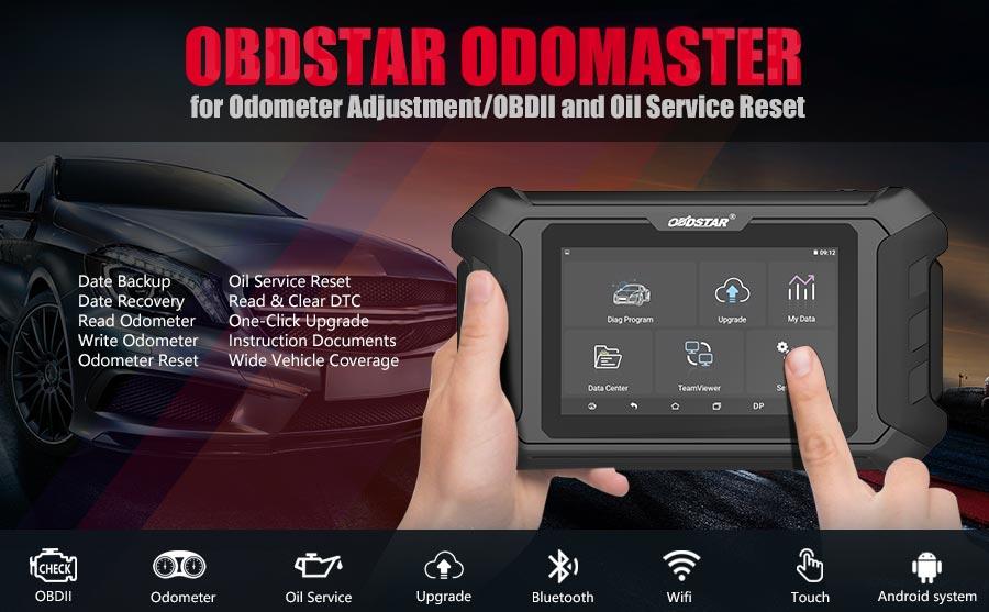 Полная версия OBDSTAR ODO Master 2025 для регулировки одометра/сброса уровня масла/функций OBDII Получите бесплатный адаптер FCA 12+8 с 13 месяцами бесплатного обновления