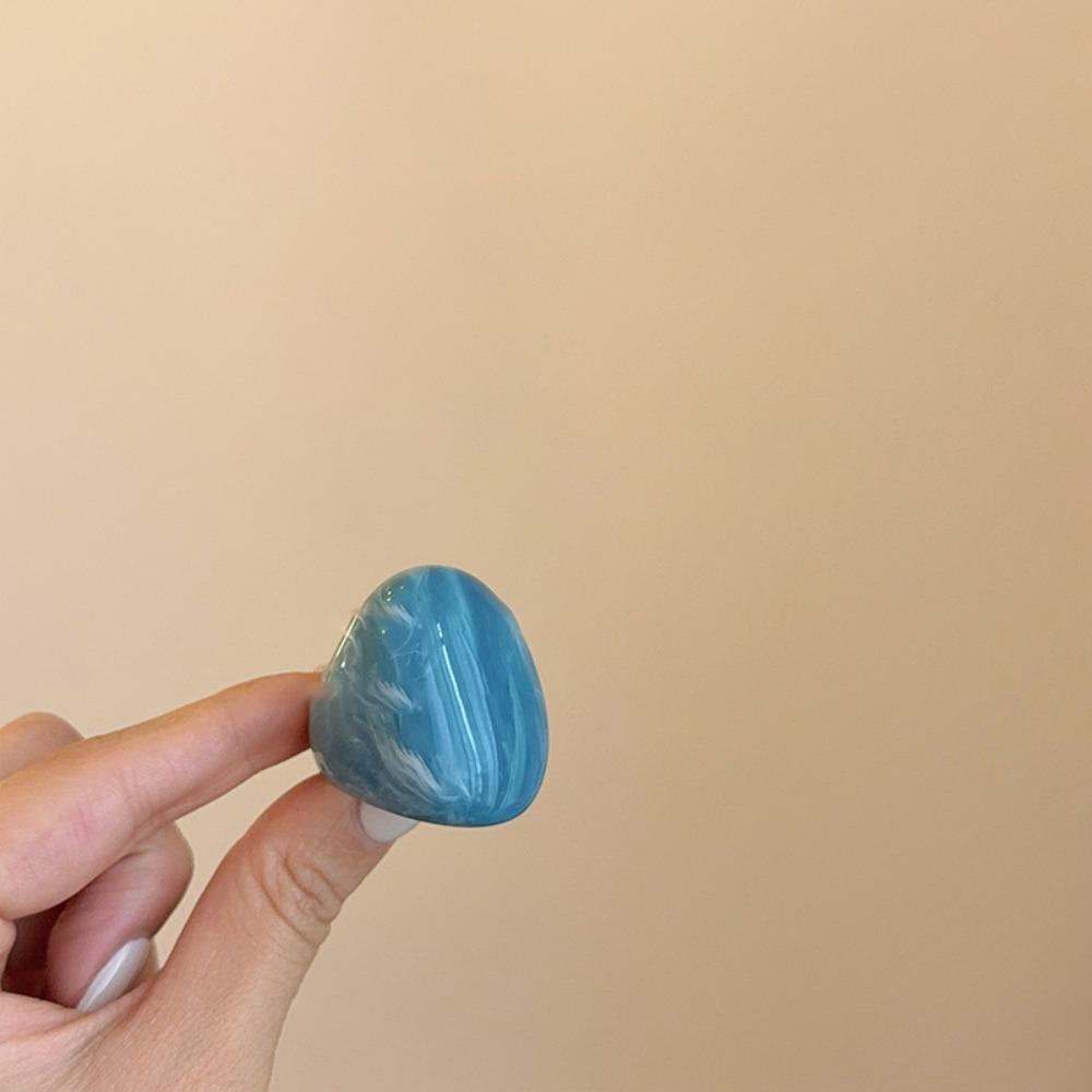 Кольцо из прозрачной смолы цвета Мелард, шарм, неровное кольцо, креативное акриловое геометрическое кольцо, для девушек