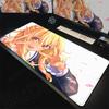 Hololive Kawaii Girl Shiranui Flare Desktop Carpet Laptop Anime Keyboard Mat PC Gaming Accessories Non-slip Rubber Base Mousepad