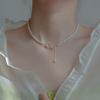 Butterfly pearl necklace women's pendant niche design retro high-end temperament collarbone chain neck chain tide