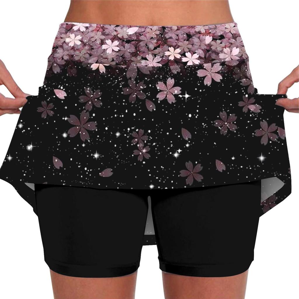 Эластичные брюки-кюлоты для йоги для женщин, спортивные шорты с принтом, легкие узкие однотонные бегуны с высокой талией