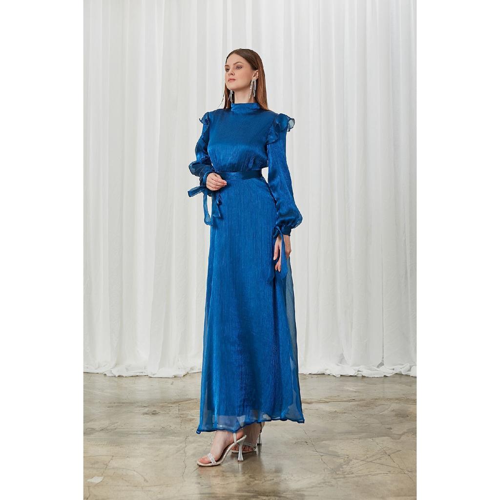 Темно-синее вечернее платье Mira