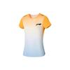 Футболка Li Ning Running Series с логотипом и градиентным принтом, круглым вырезом и коротким рукавом, женские топы, разноцветные ATSS552-1