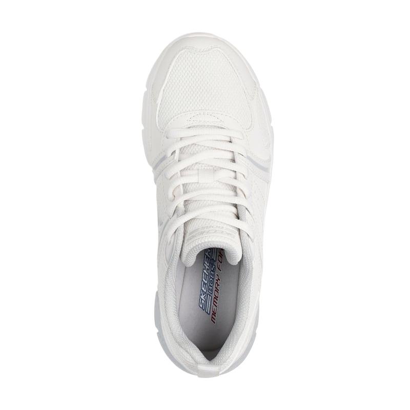 Skechers Bobs Vamos Fashion Удобные Простые Низкие Беговые Кроссовки Женские Кроссовки Белый 117770-WHT