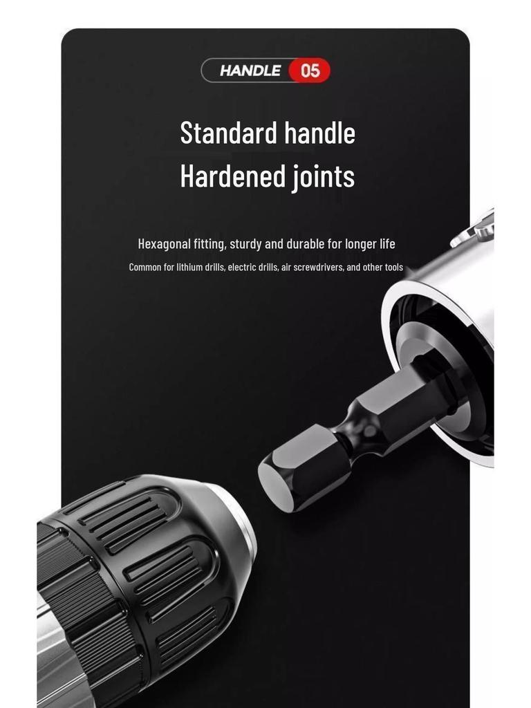 Универсальная головка отвертки 105 градусов с удлиненным стержнем для труднодоступных углов